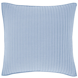 Cozy Cotton French Blue Quilted Shams