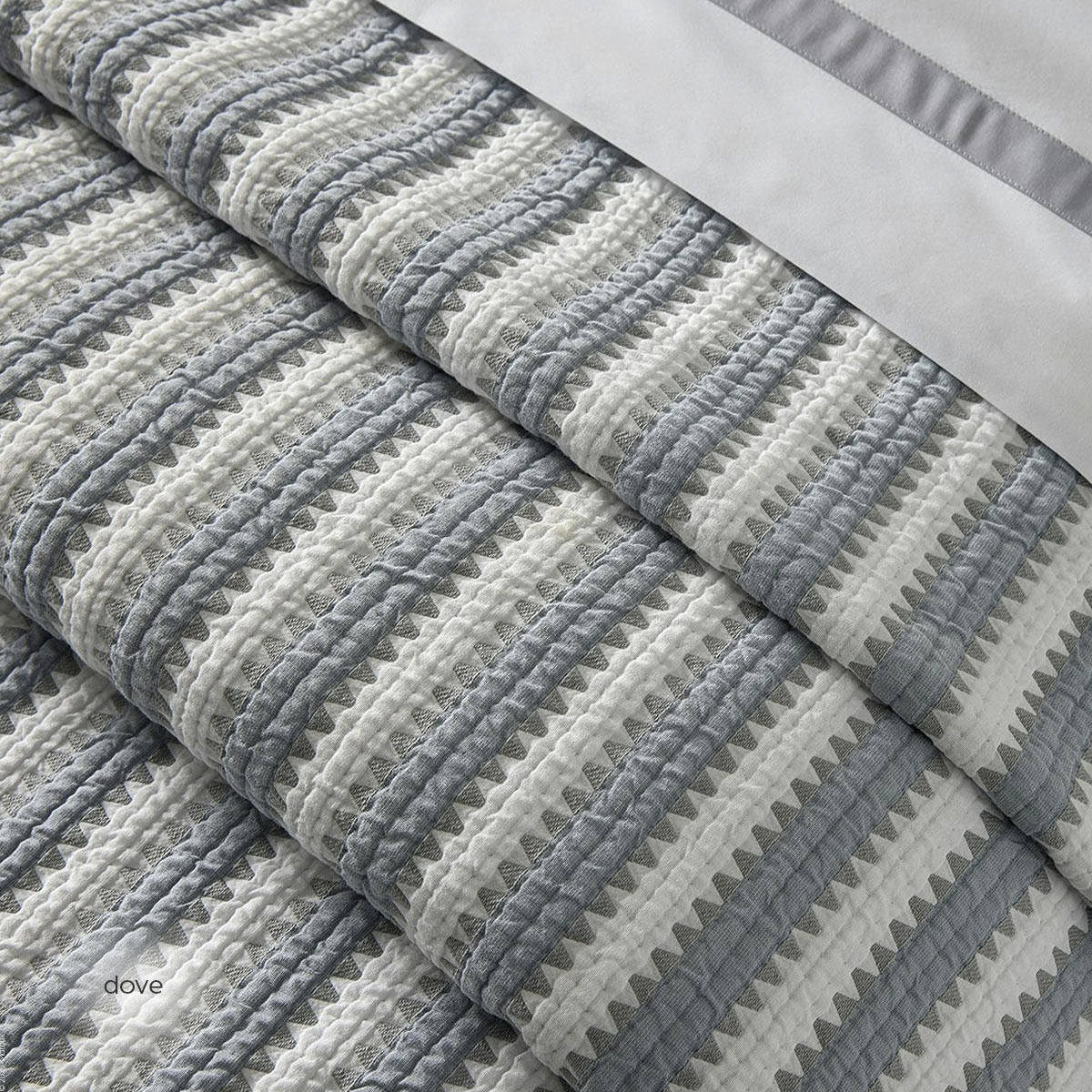 Apollo Stripe Matelassé Coverlet