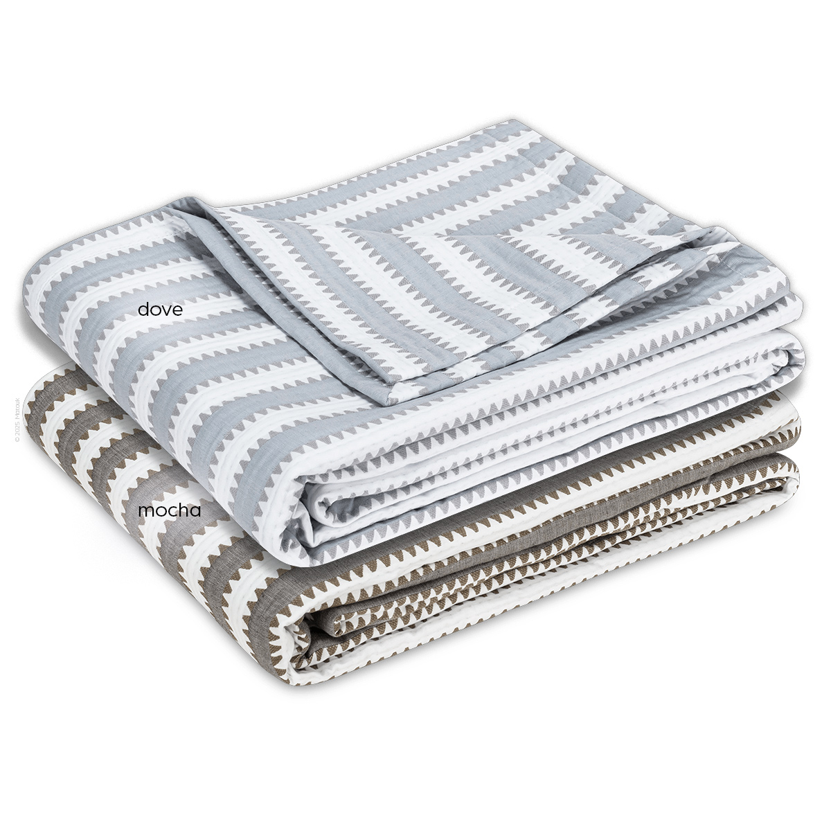 Apollo Stripe Matelassé Coverlet