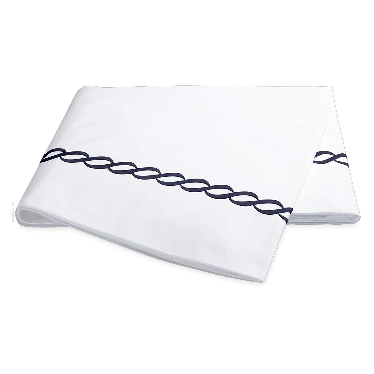 Classic Chain Percale Navy