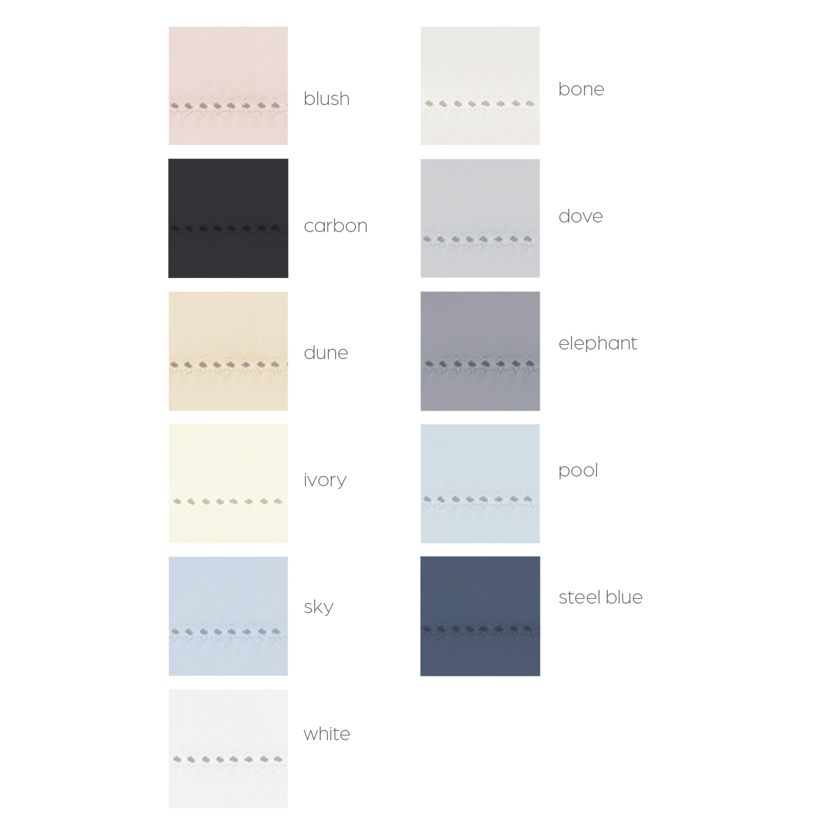 Milano Hemstitch Percale Milano Hemstitch Percale
