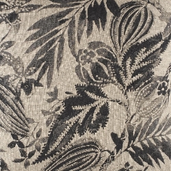 Antigua Black Linen Duvet Cover