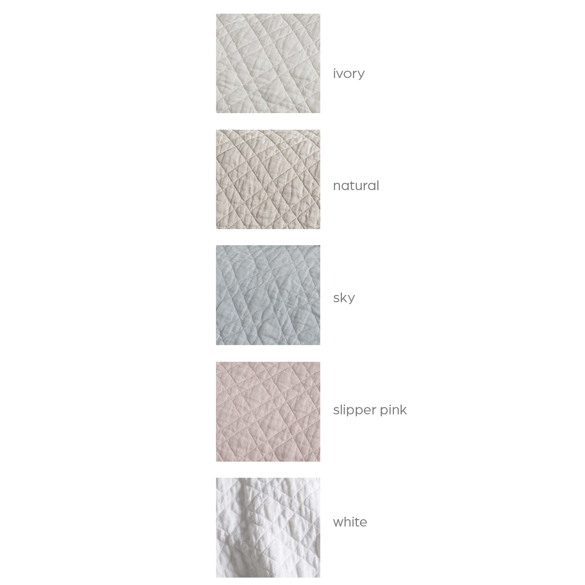 Washed Linen Quilted Coverlet