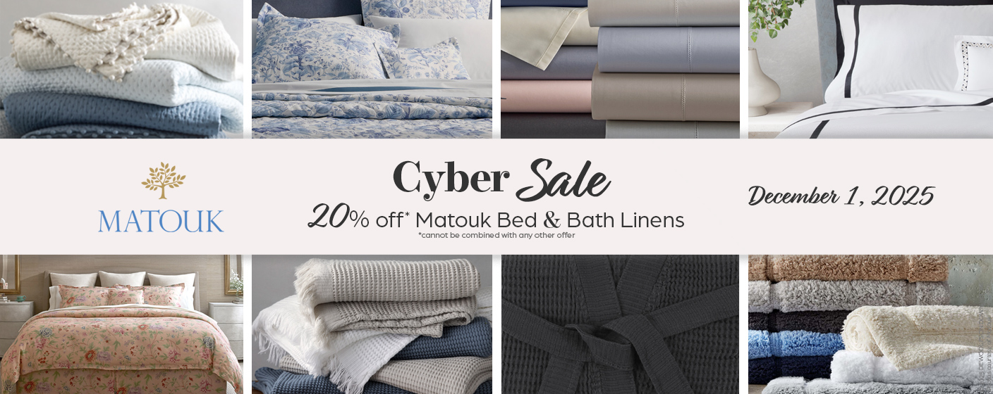 20%* off bed & bath linens Aug 30 - Sept 1, 2025