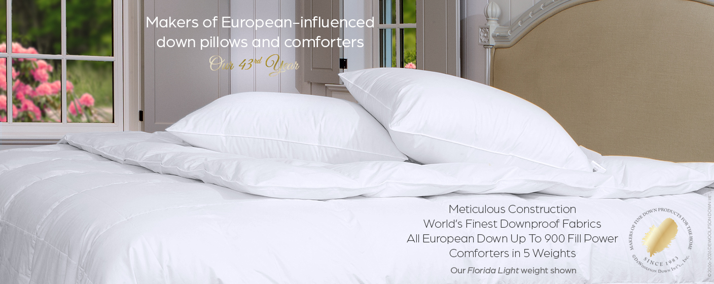 European-influenced down products by DEWOOLFSON