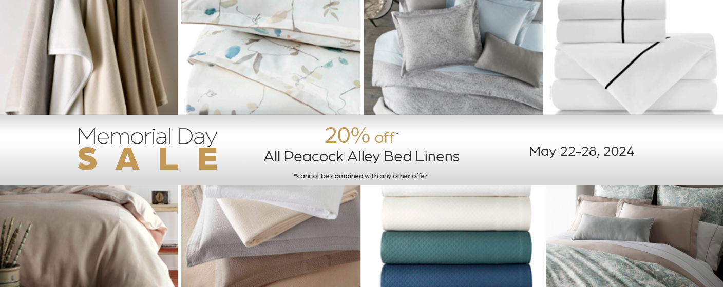20% off Peacock Alley Bed Linens