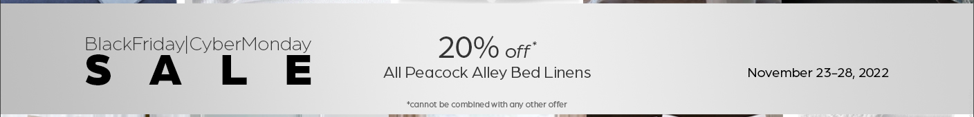 Peacock Alley Bed Linens banner